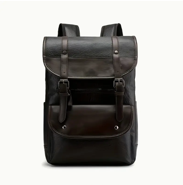 Multifunctional Leather Closure Backpack | IDEALISMUS