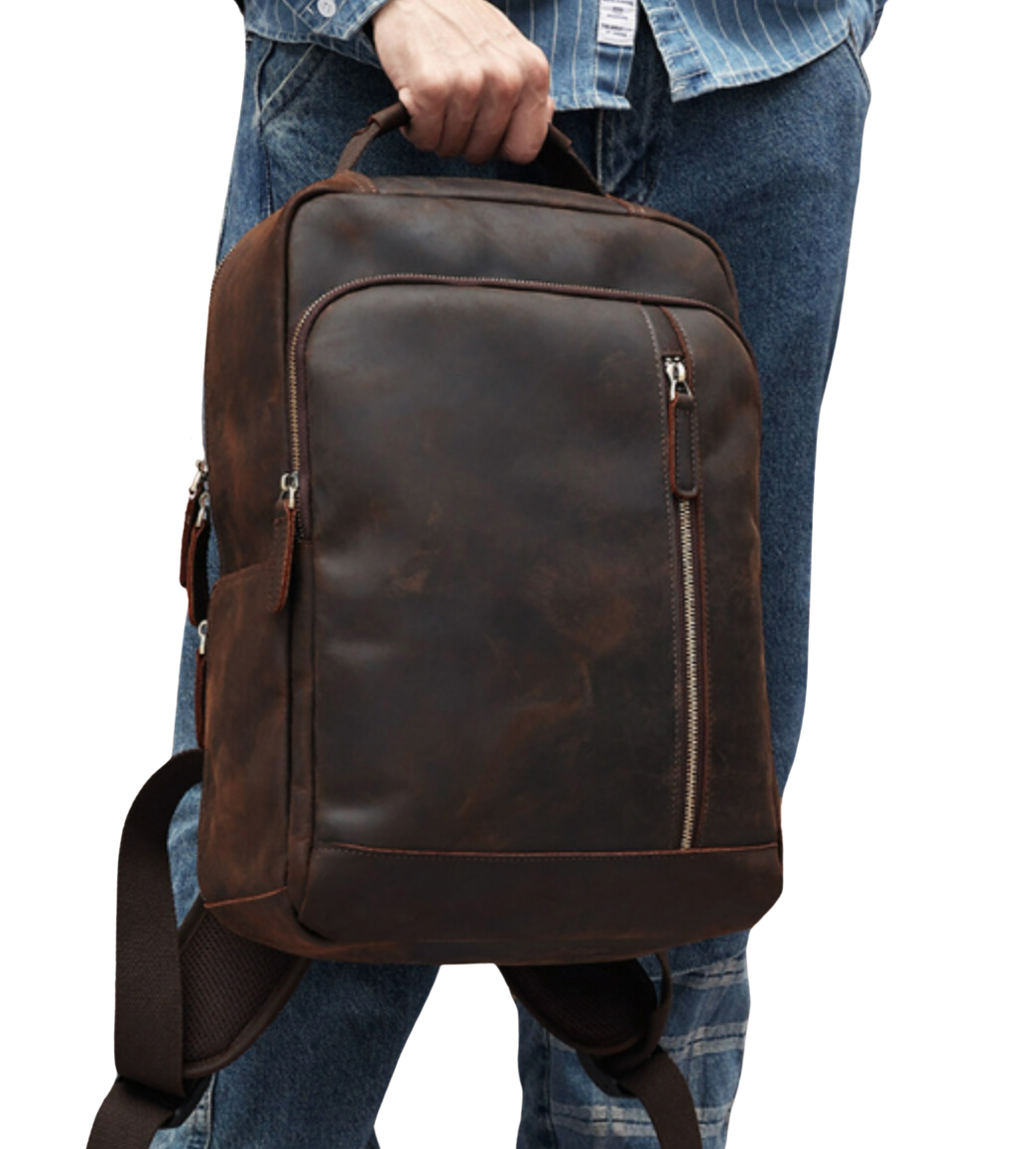 Crazy Horse Leather - Backpack | PORTLY