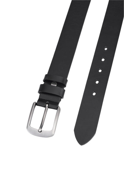 2 Piece Luxury Full Grain Leather Belt Set - Black & Brown - Sustainable and Elegant