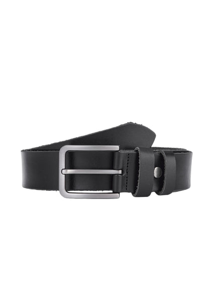2 Pieces of Luxury Full-Grain Leather Belts - Black & Dark Brown - Durable Leather - Ideal for Stylish Men