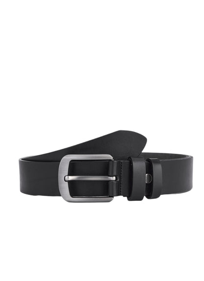 2 Piece Luxury Full Grain Leather Belt Set - Black & Brown - Sustainable and Elegant