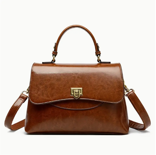 Designer Leather Handbag for Formal Occasions