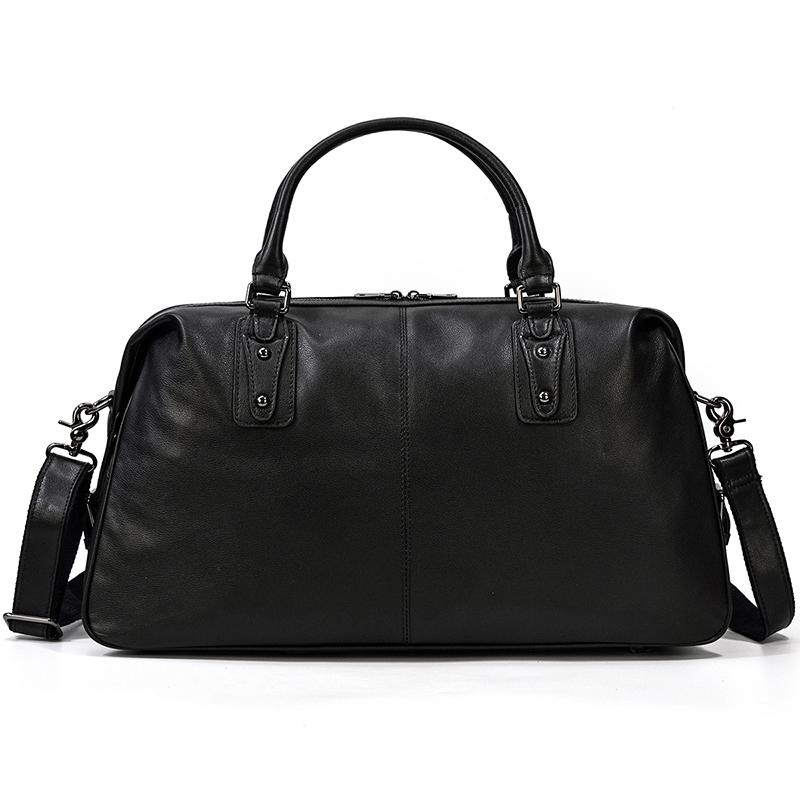 Black Leather Travel Bag | AALBORG