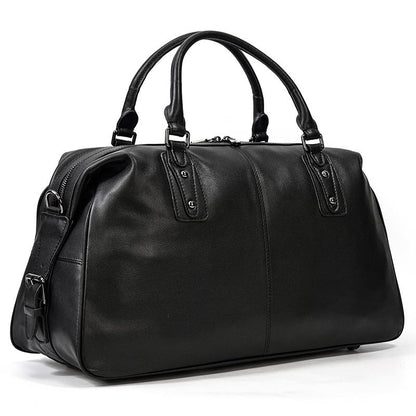 Black Leather Travel Bag | AALBORG