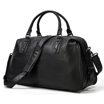 Black Leather Travel Bag | AALBORG