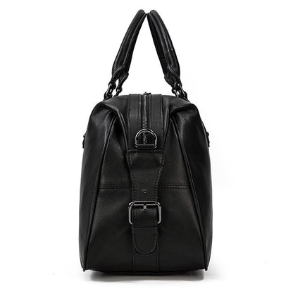Black Leather Travel Bag | AALBORG
