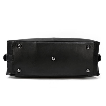 Black Leather Travel Bag | AALBORG