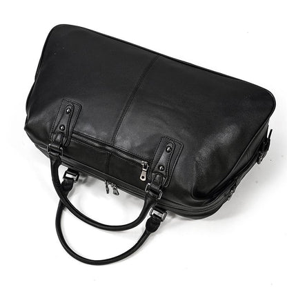 Black Leather Travel Bag | AALBORG