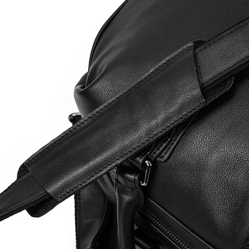 Black Leather Travel Bag | AALBORG