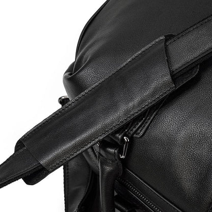 Black Leather Travel Bag | AALBORG