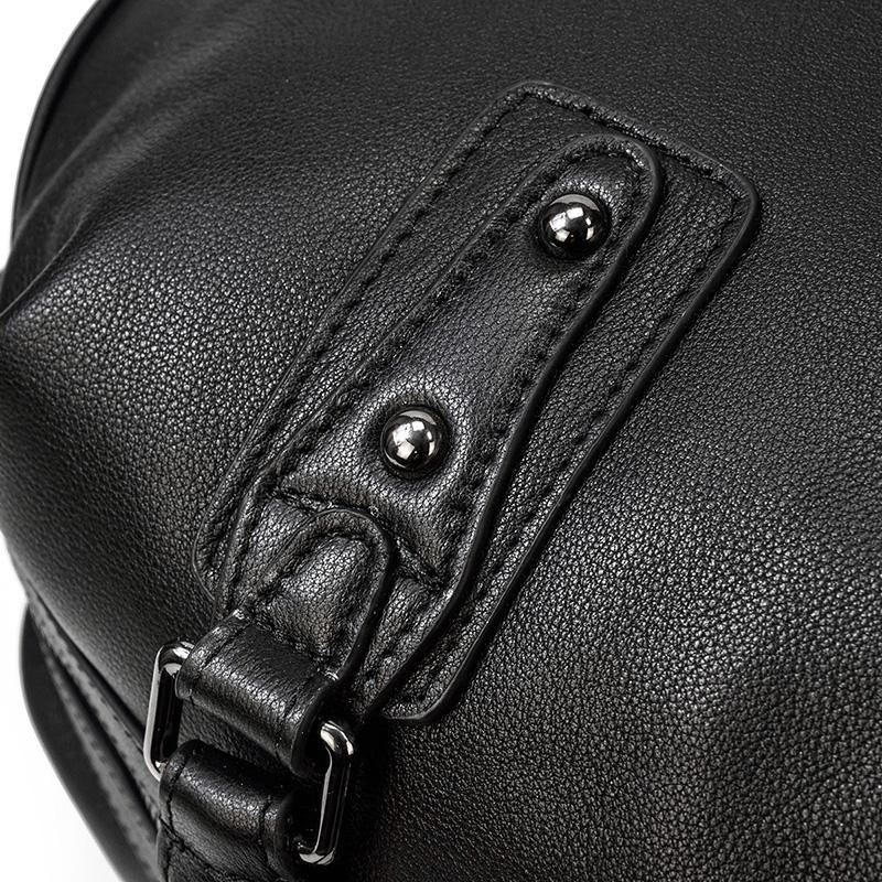Black Leather Travel Bag | AALBORG