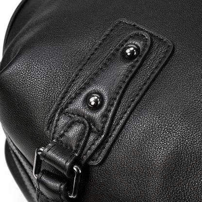 Black Leather Travel Bag | AALBORG