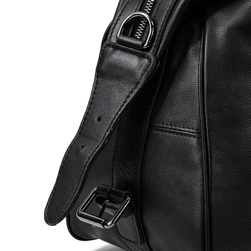Black Leather Travel Bag | AALBORG