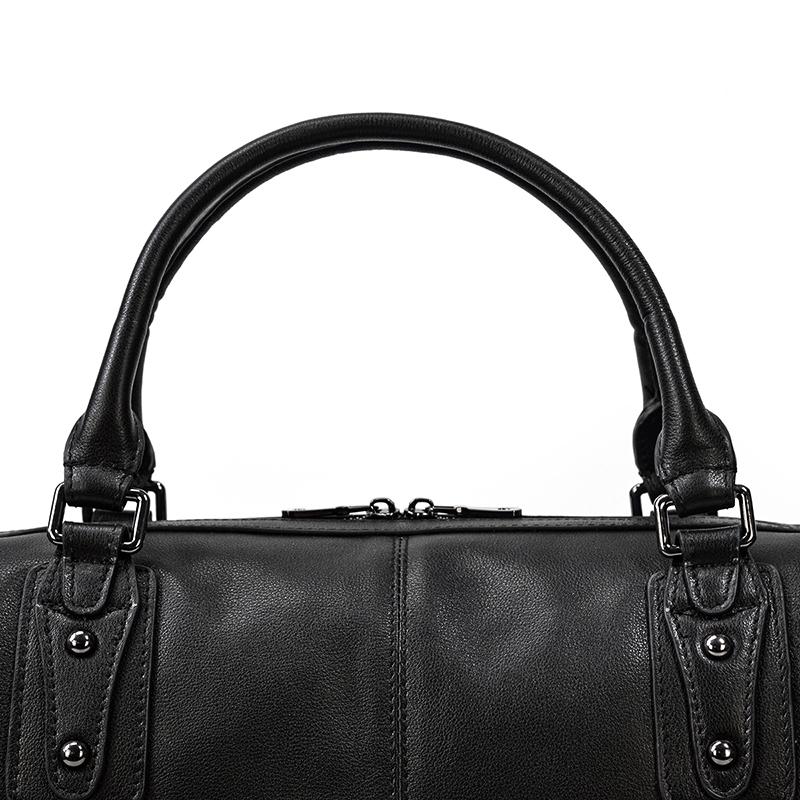 Black Leather Travel Bag | AALBORG