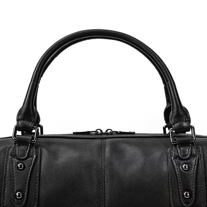 Black Leather Travel Bag | AALBORG