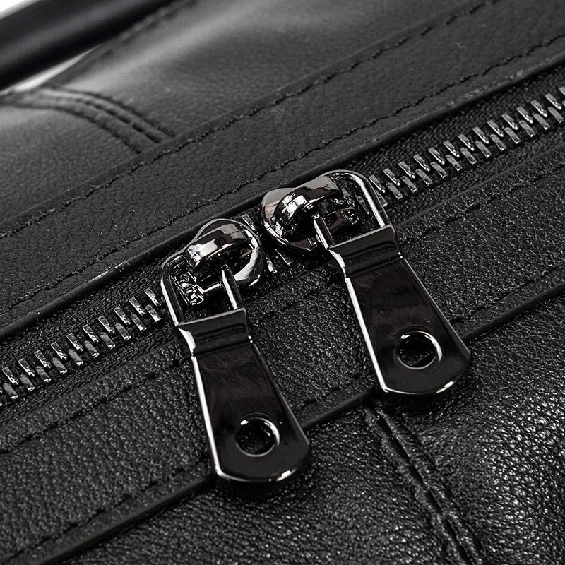 Black Leather Travel Bag | AALBORG