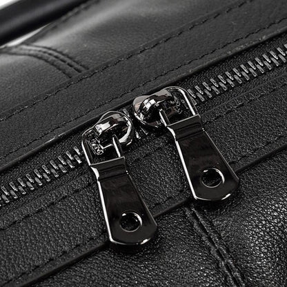 Black Leather Travel Bag | AALBORG