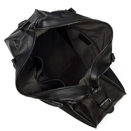Black Leather Travel Bag | AALBORG