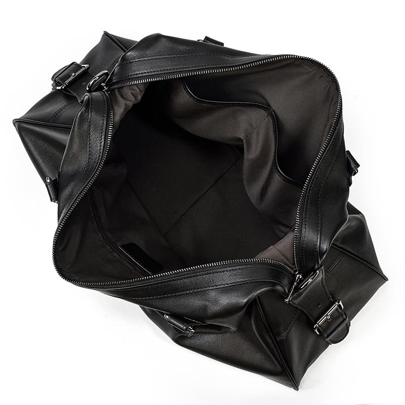Black Leather Travel Bag | AALBORG