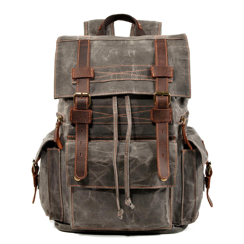 Canvas Zipper-Closure Backpack | MONTREUX