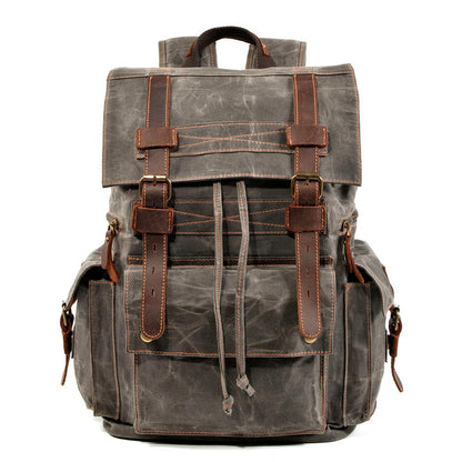 Canvas Zipper-Closure Backpack | MONTREUX