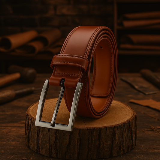 Hermann's Leather Belt Classic Bold Brown