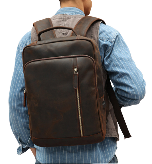 Crazy Horse Leather - Backpack | PORTLY