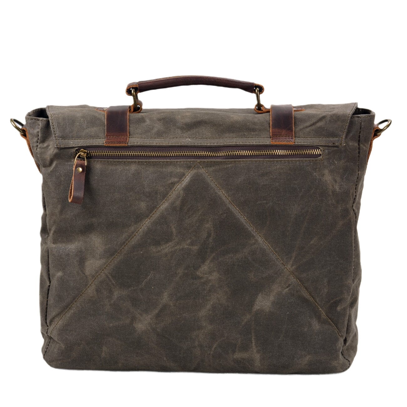Canvas and Leather Crossbody Bag | BRUGES