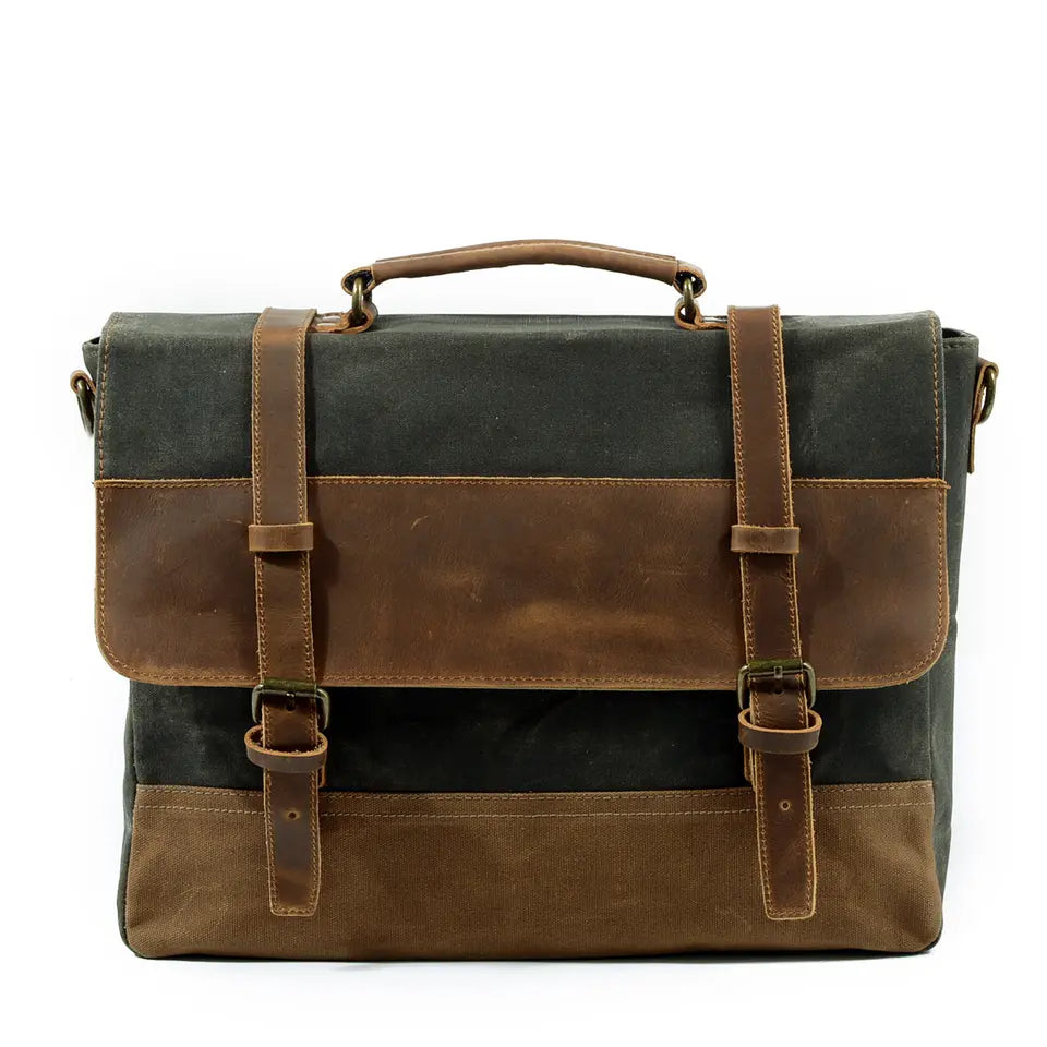 Wachs-Canvas Messenger Bag | MOKALO