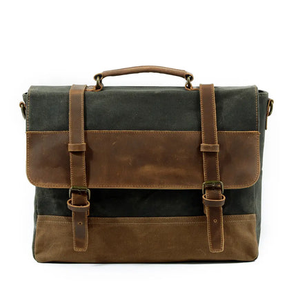 Wachs-Canvas Messenger Bag | MOKALO