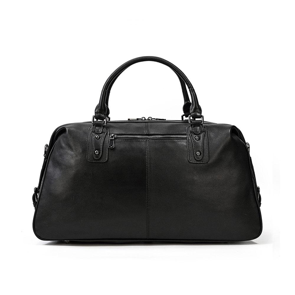 Black Leather Travel Bag | AALBORG