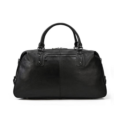 Black Leather Travel Bag | AALBORG