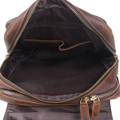 Brown Leather Backpack | BIEFELD
