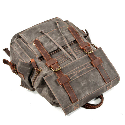 Canvas Zipper-Closure Backpack | MONTREUX