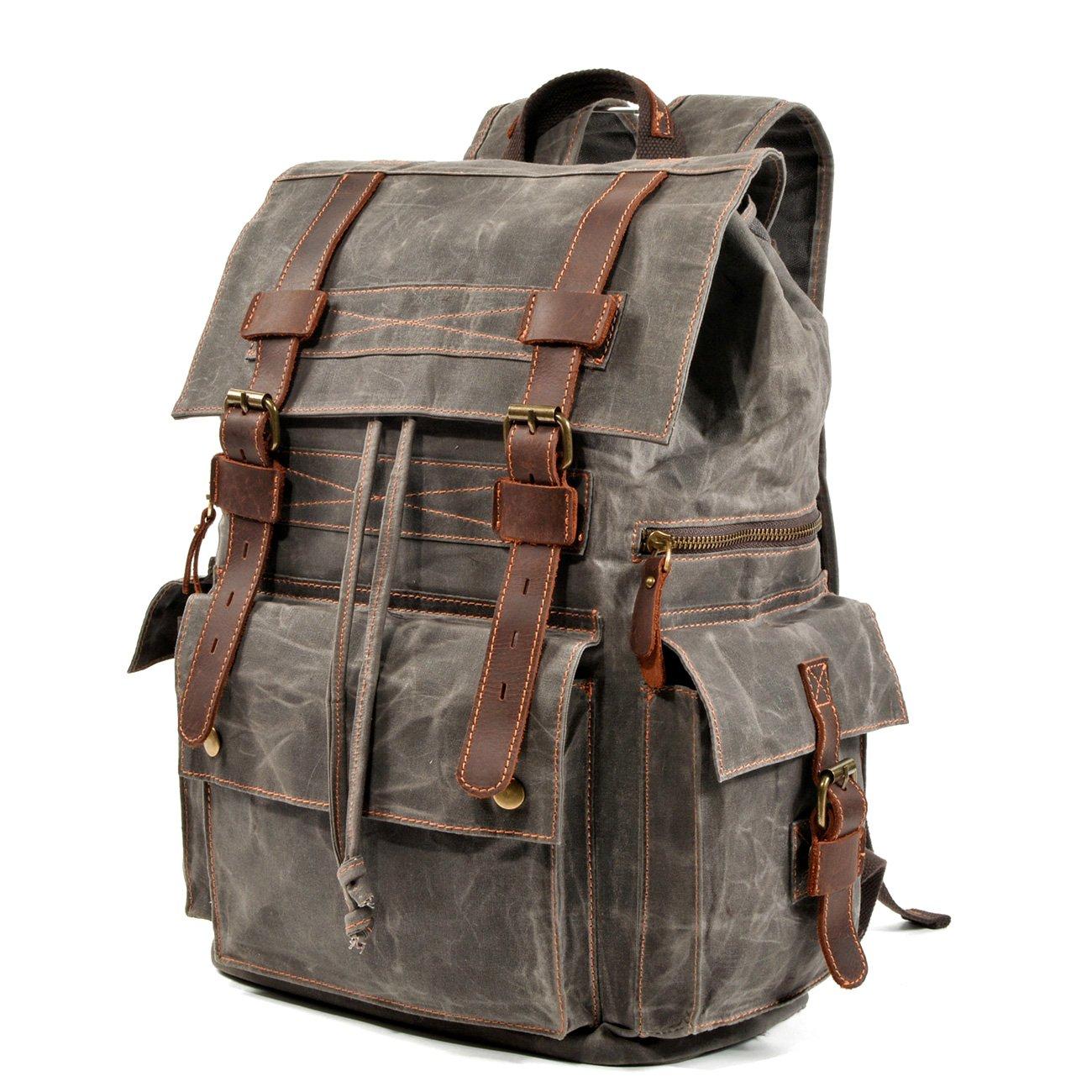 Canvas Zipper-Closure Backpack | MONTREUX