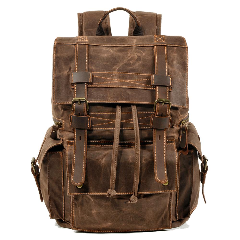 Canvas Zipper-Closure Backpack | MONTREUX