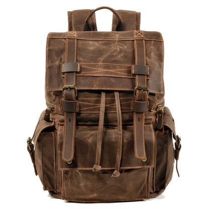 Canvas Zipper-Closure Backpack | MONTREUX