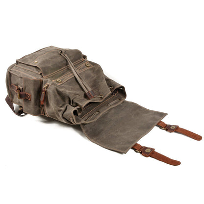 Canvas Zipper-Closure Backpack | MONTREUX
