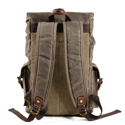 Canvas Zipper-Closure Backpack | MONTREUX