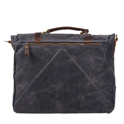 Canvas and Leather Crossbody Bag | BRUGES