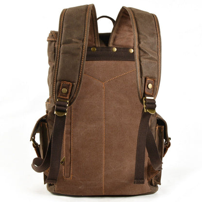 Canvas Zipper-Closure Backpack | MONTREUX