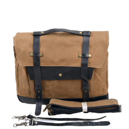 Canvas Motorcycle Saddle Bag | SEATTLE