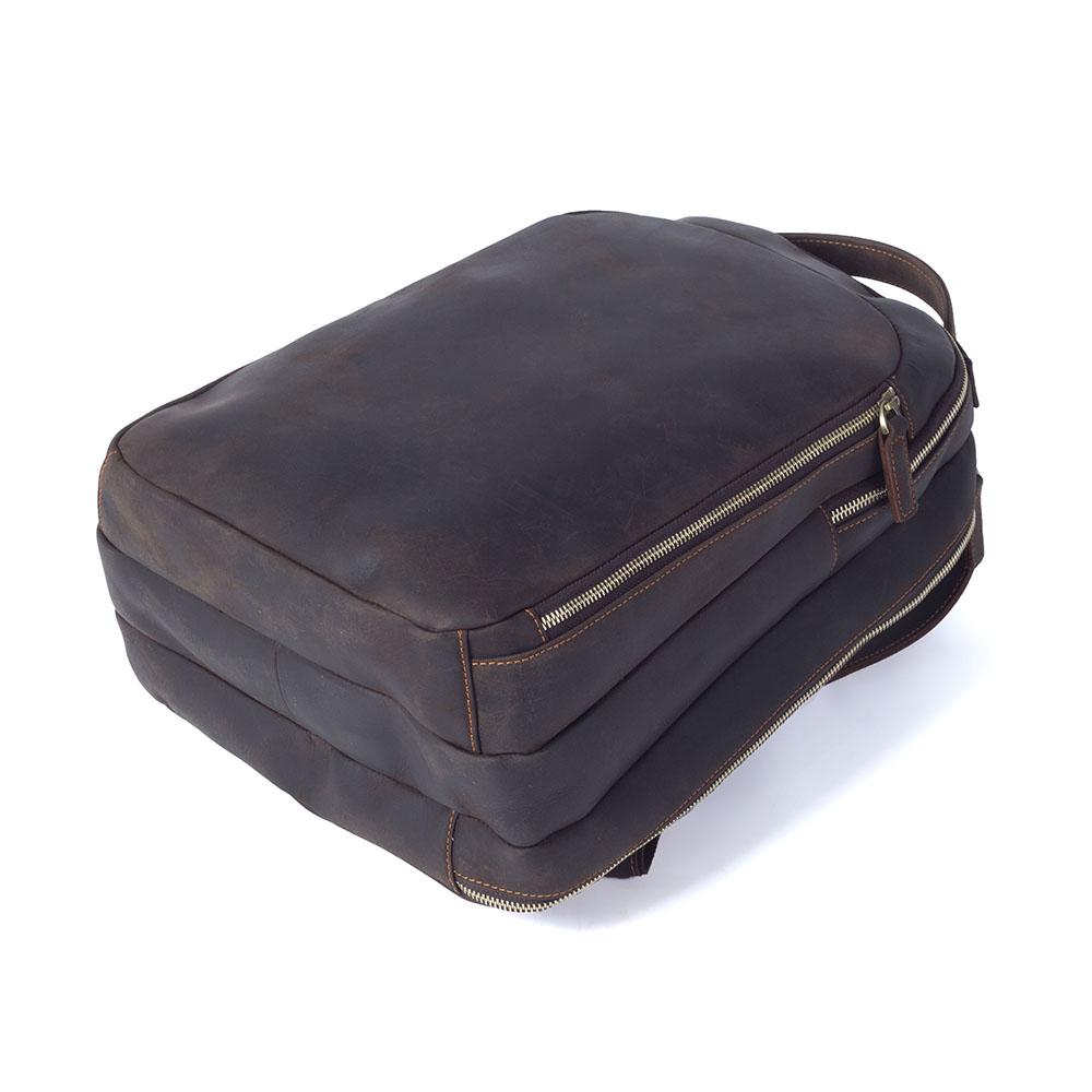 Hell Brown Leather Backpack | TOLEDO