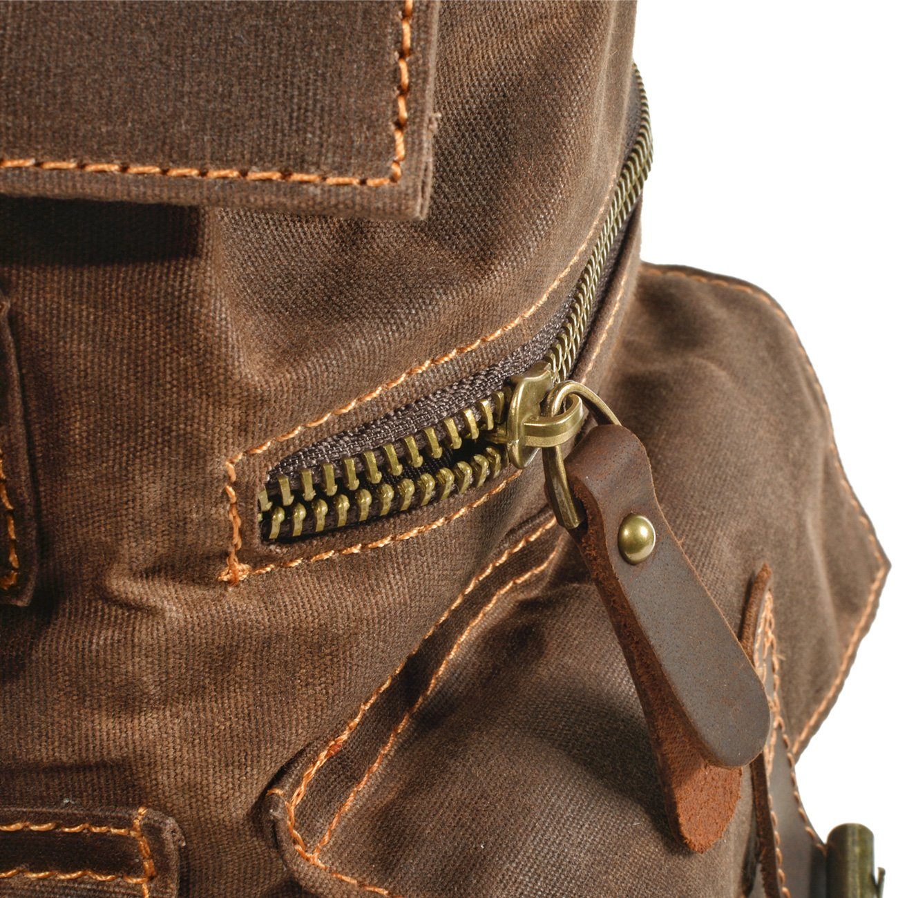 Canvas Zipper-Closure Backpack | MONTREUX