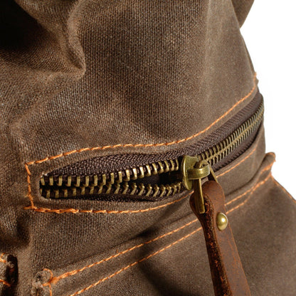 Canvas Zipper-Closure Backpack | MONTREUX
