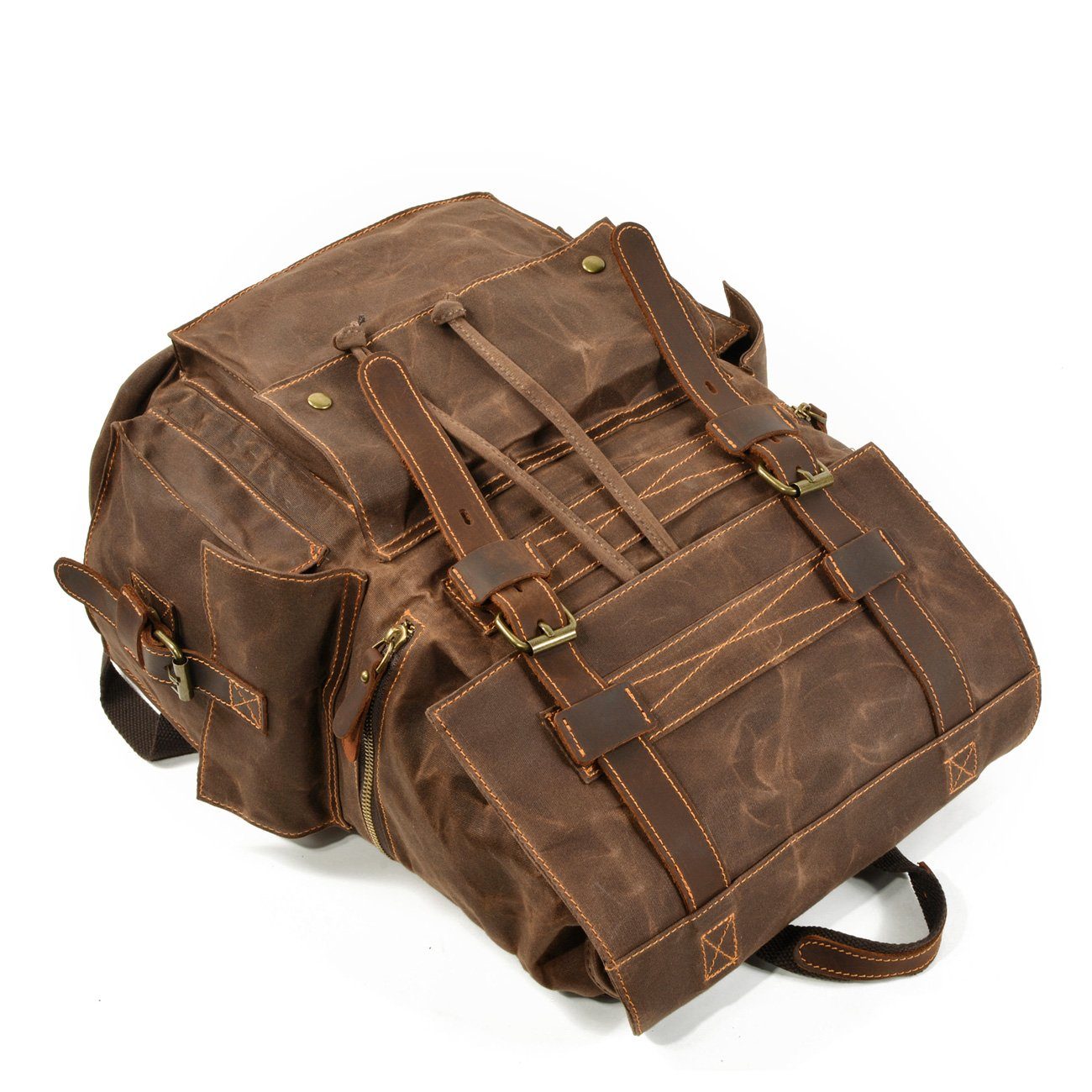 Canvas Zipper-Closure Backpack | MONTREUX