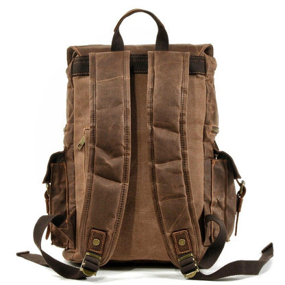 Canvas Zipper-Closure Backpack | MONTREUX