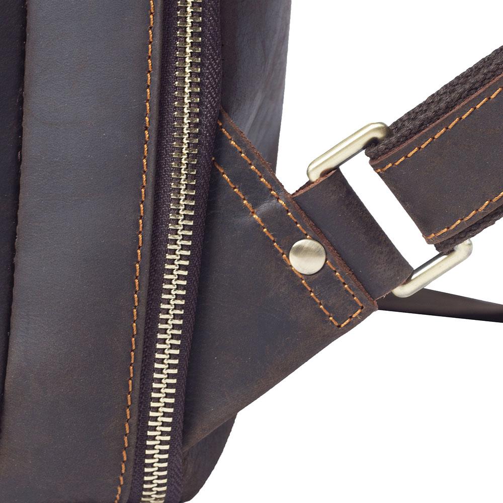 Hell Brown Leather Backpack | TOLEDO