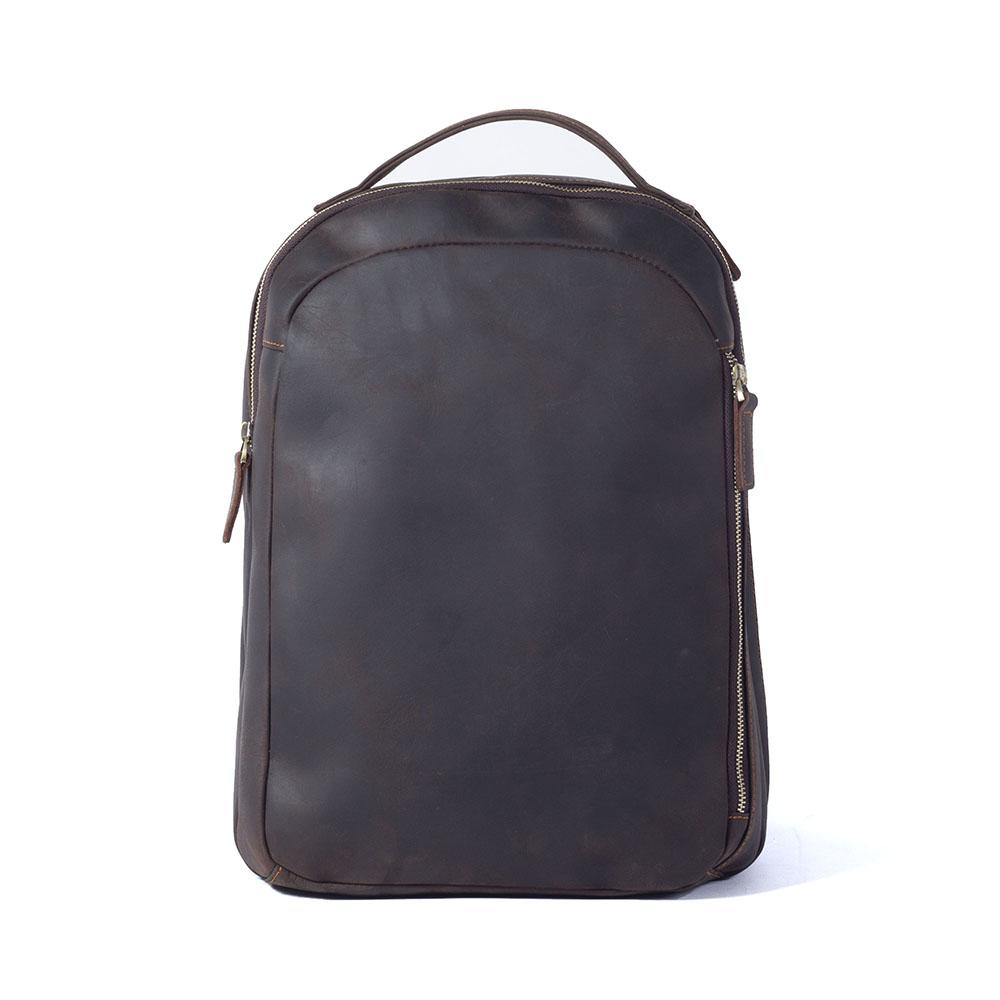 Hell Brown Leather Backpack | TOLEDO