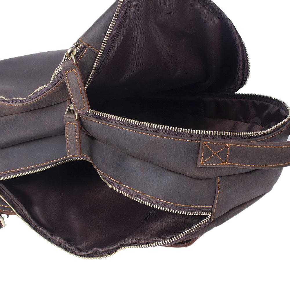 Hell Brown Leather Backpack | TOLEDO